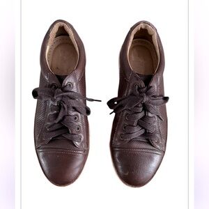 G. H. Bass Men's Dash Leather Lace Up Sneaker Casual Shoes Brown Size 8